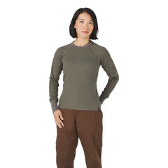 Santiam Waffle LS Tee Dusty Olive