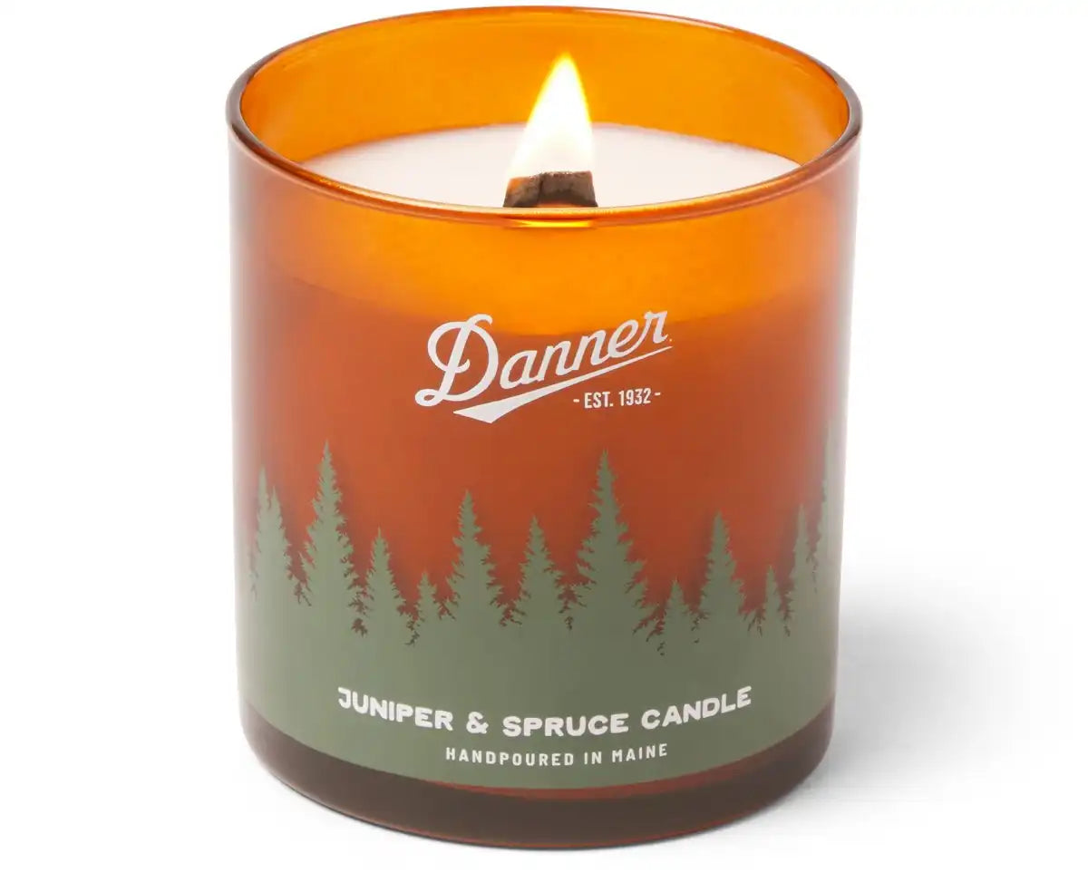 Danner Branded Juniper Spruce 10oz Candle