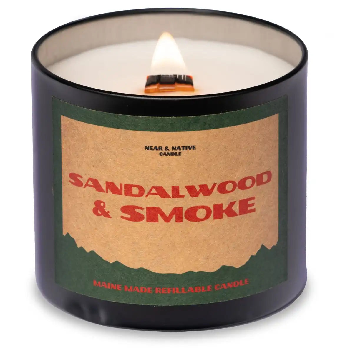 Near & Native 10oz Candle - Sandlewood & Smoke