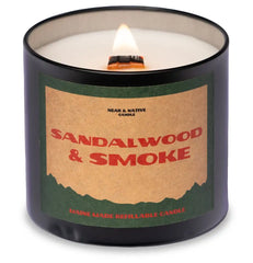 Near & Native 10oz Candle - Sandlewood & Smoke