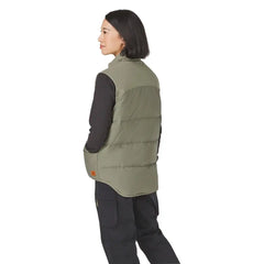 Zigzag Down Vest Dusty Olive