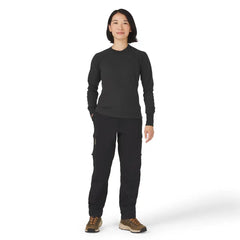 Santiam Waffle LS Tee Black