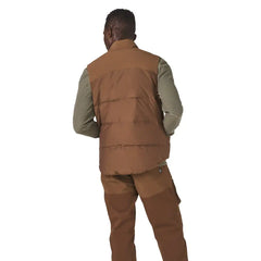 Zigzag Down Vest Dark Earth