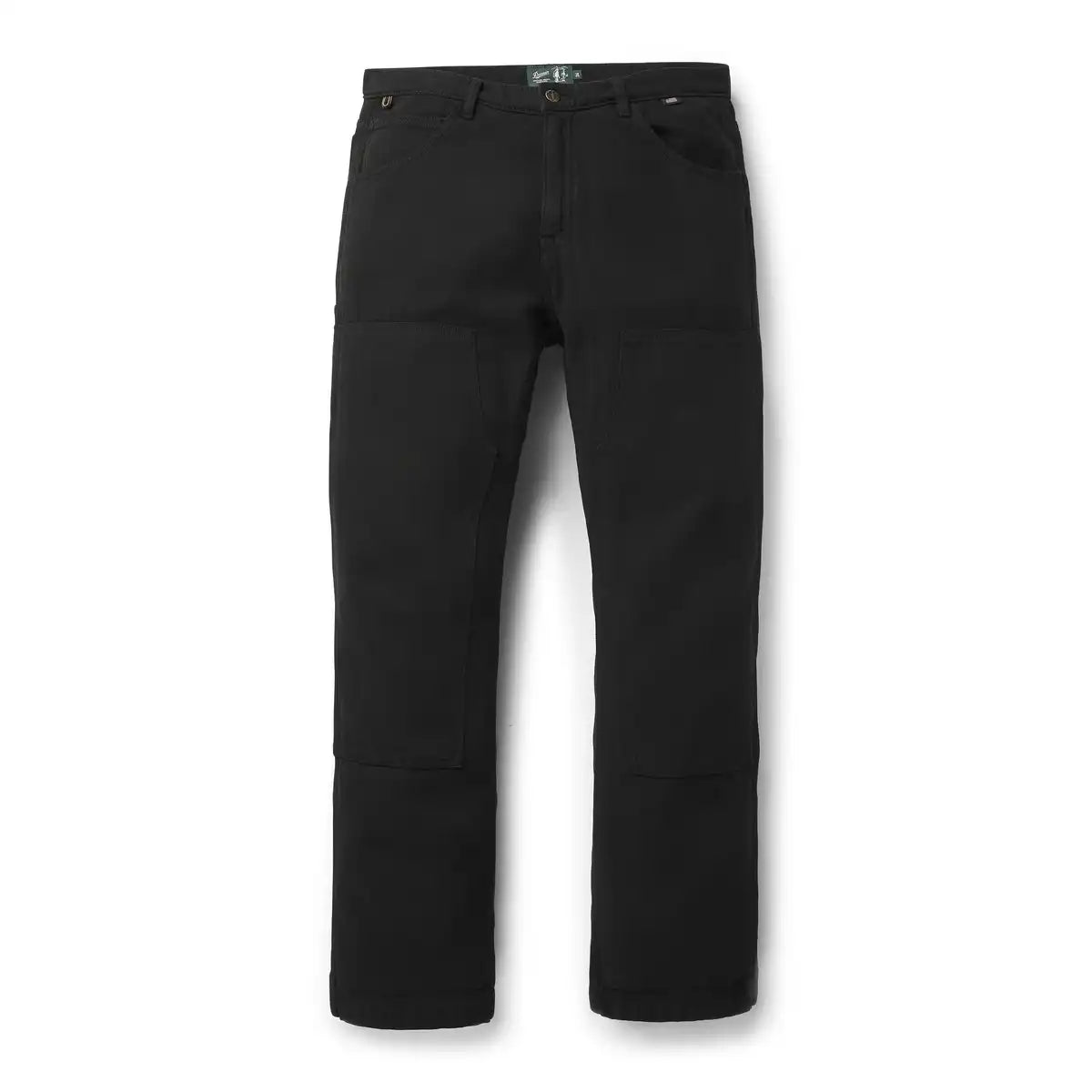 Men's Kenton Double Knee Pants Herringbone Black