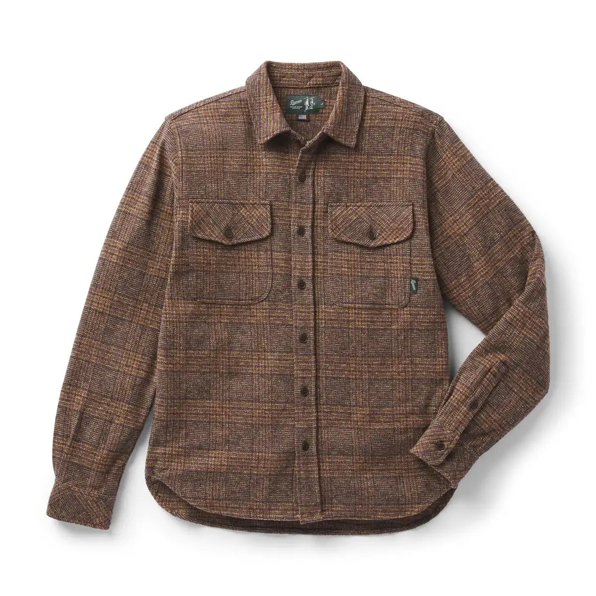 Men's Cedar Mill Cotton Flannel Brown/Tan Tweed Plaid