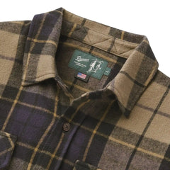 Men's Cedar Mill Cotton Flannel Navy/Olive Tartan Plaid