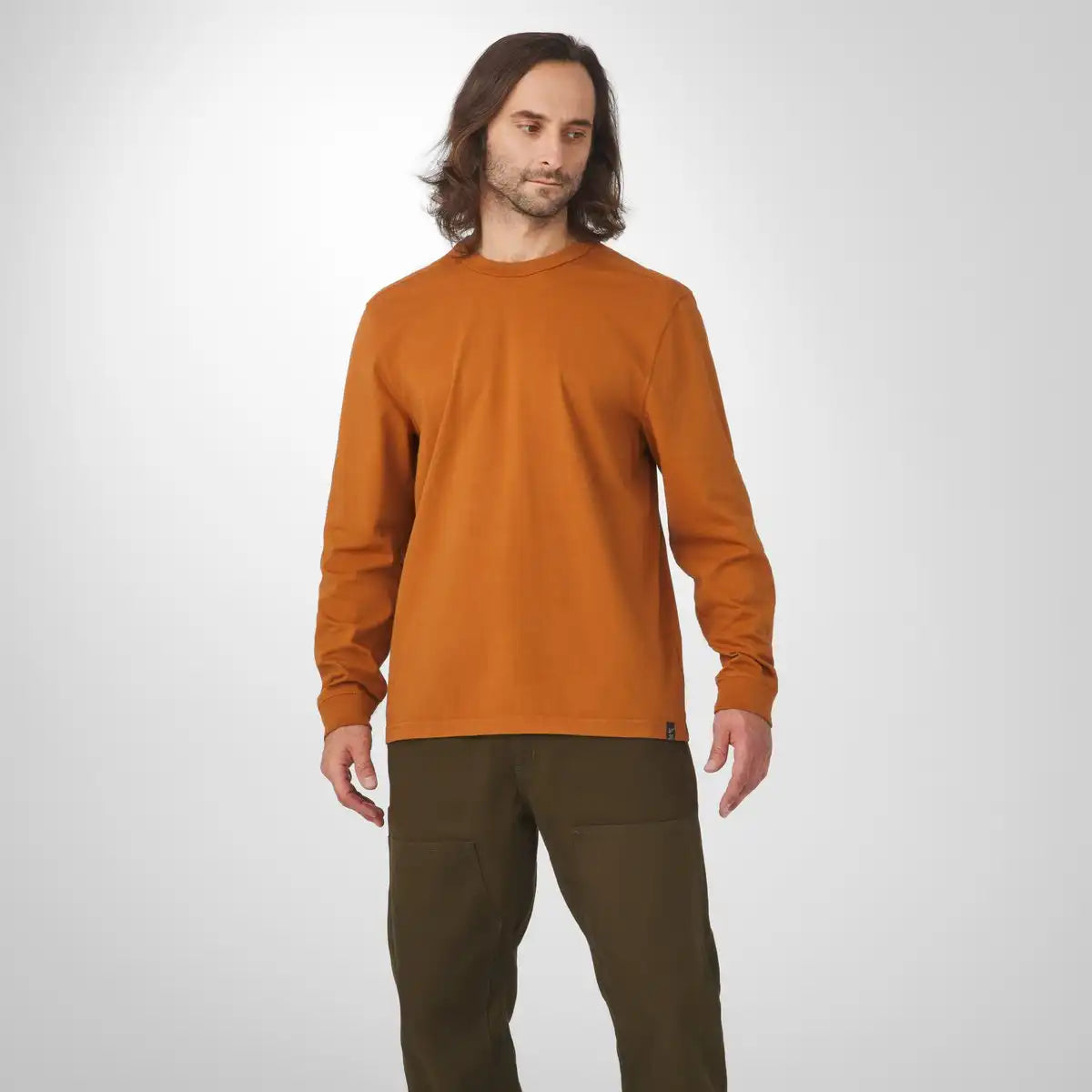 Danner 10.5oz Heavy Weight Long Sleeve Tee Glazed Ginger