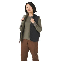 Zigzag Down Vest Black