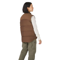 Zigzag Down Vest Dark Earth